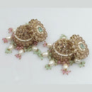 SNERA Gold Plated Crystal Stone Jhumki Earrings