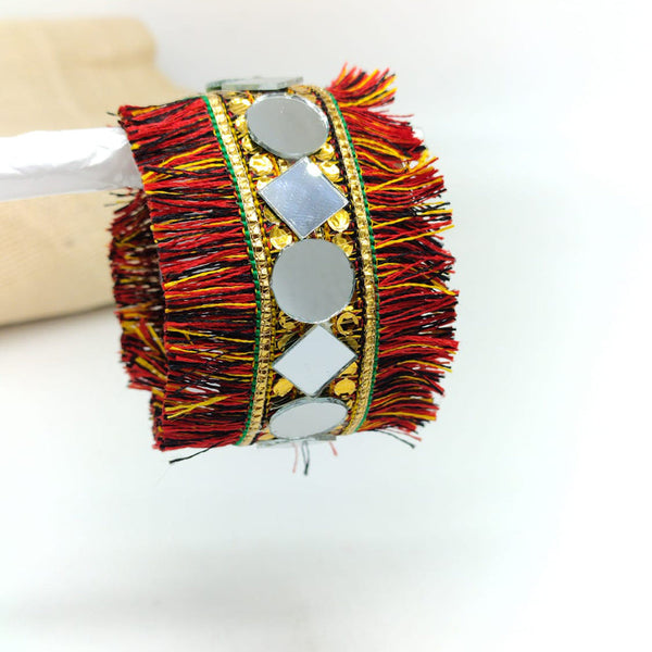 SNERA Navratri Collection Multi Color Mirror Handmade Bracelet