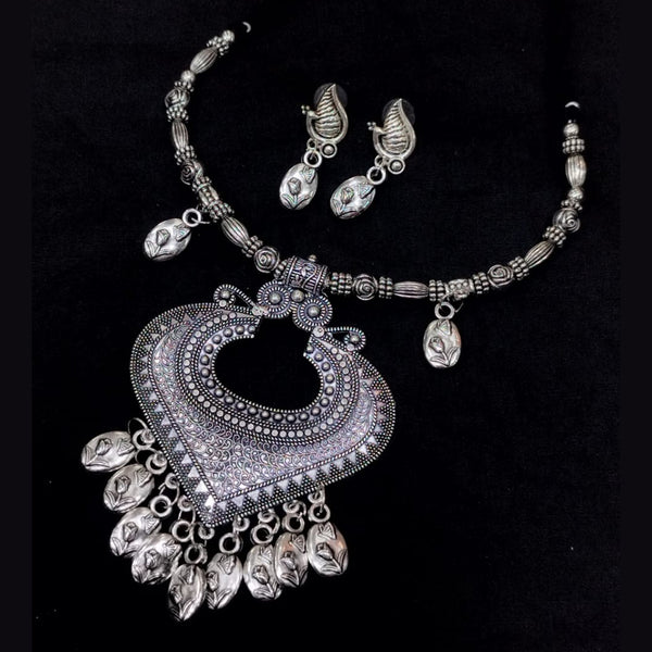 SNERA Oxidised Plated Navratri Special Necklace Set