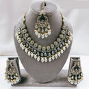 SNERA  Gold Plated  Kundan Stone & Beads Necklace Set