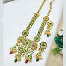 SNERA  Gold Plated  Crystal Stone & Pearls Necklace Set