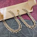 SNERA Gold Plated Kundan Stone And Beads Payal