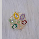 SNERA Gold Plated Austrian And Pearls Stone Rings