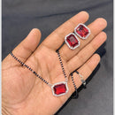 SNERA Silver Plated AD Mangalsutra