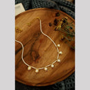 SNERA Gold Plated Kundan Stone And Pearls Necklace