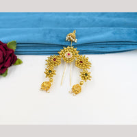 SNERA Gold Plated Pearls Hair Accessories ( 6 Piece Only)