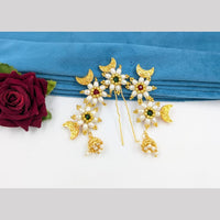 SNERA Gold Plated Pearls Hair Accessories ( 6 Piece Only)