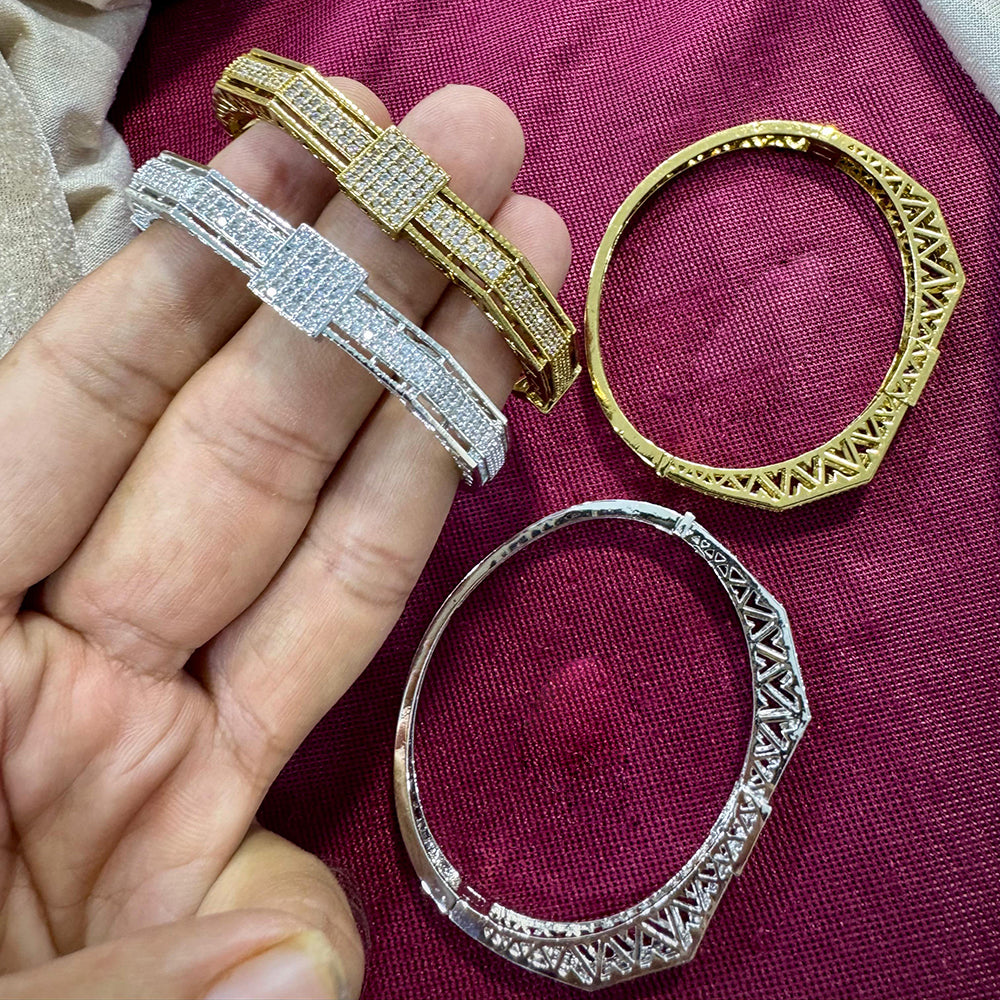 SNERA Charming American Diamond Openable Bracelet