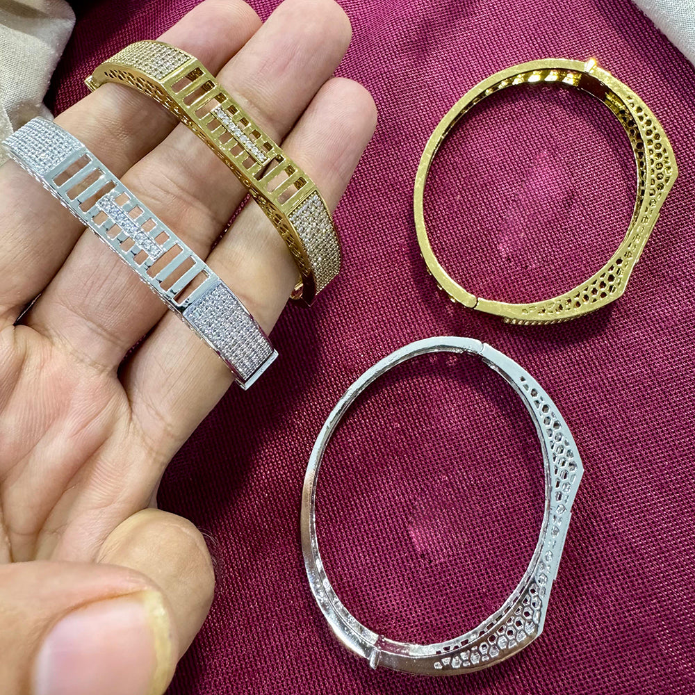 SNERA Charming American Diamond Openable Bracelet