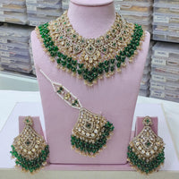 SNERA Gold Plated Crystal And Austrain Stone Beads Choker Necklace Set