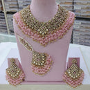 SNERA Gold Plated Crystal And Austrain Stone Beads Choker Necklace Set