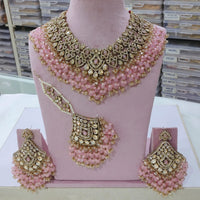 SNERA Gold Plated Crystal And Austrain Stone Beads Choker Necklace Set