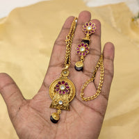 SNERA Silver Plated Pota Stone Pendant Set