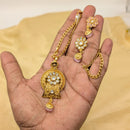 SNERA Silver Plated Pota Stone Pendant Set