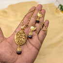 SNERA Silver Plated Pota Stone Pendant Set