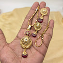 SNERA Silver Plated Pota Stone Pendant Set