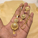 SNERA Silver Plated Pota Stone Pendant Set