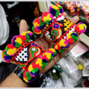 SNERA Navratri Collection Multi Color Mirror Handmade Bracelet
