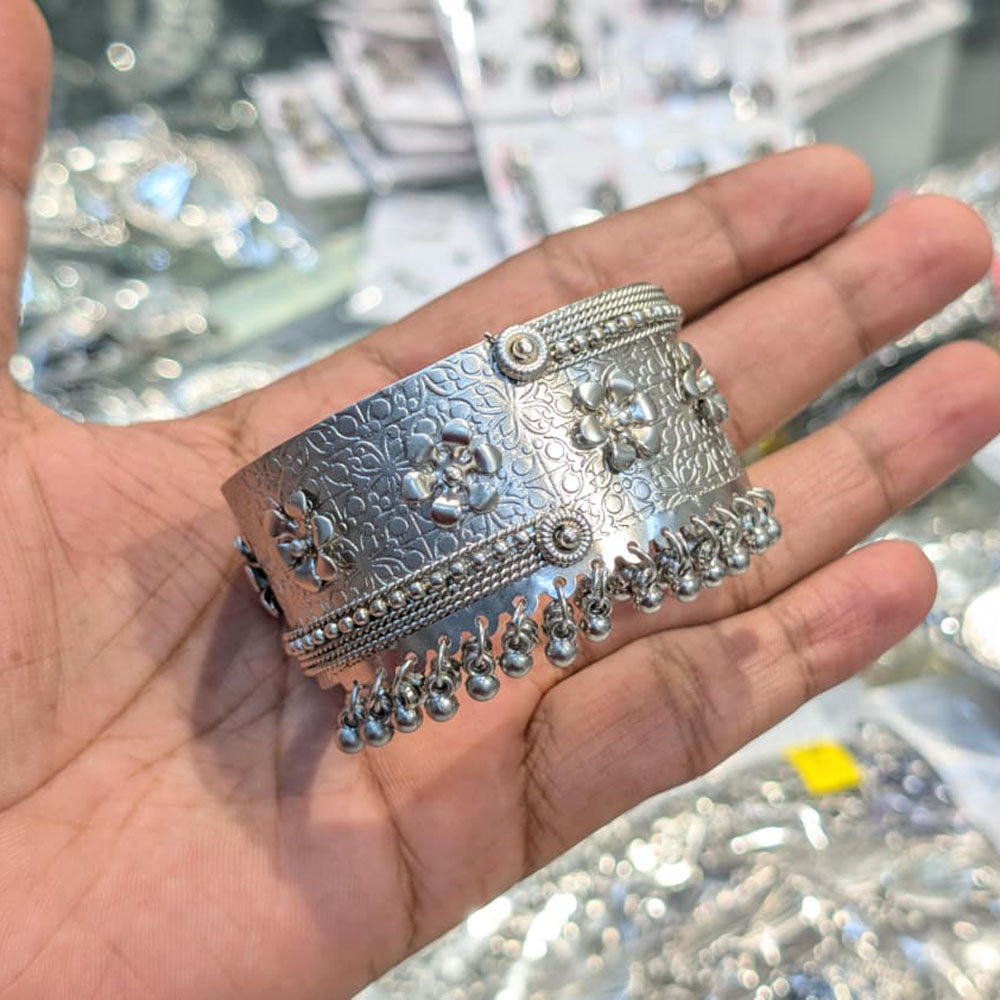 SNERA Oxidised Plated Modern Ethnic Bracelet
