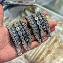 Snera Oxidised Plated Shell-Inspired And Mirror Accents Charm Bracelet