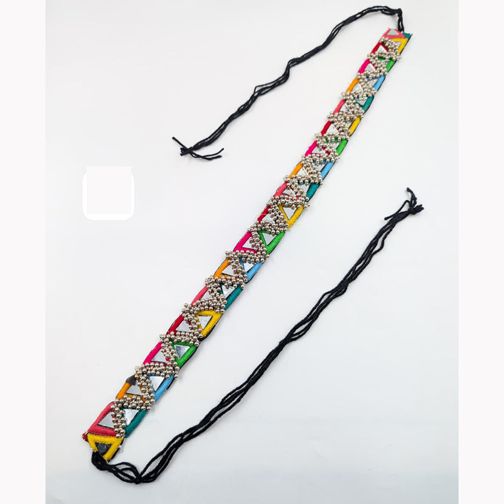 SNERA Trendy Navratri Style Shell Mirror Kamarbandh