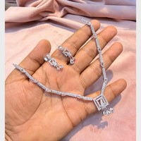 SNERA Graceful American Diamond Necklace Set