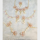 SNERA Elegant Floral Jewellery With Shell Combo Set