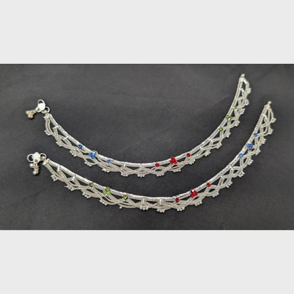 SNERA Elegant Rhodium Plated Designer Payal \ Anklet