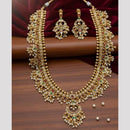 SNERA Designer Austrian Stone And Pearl Necklace Set 