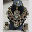 SNERA Kundan Stone And Beads Elegant Necklace Set