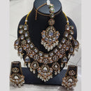 SNERA Kundan Stone And Beads Elegant Necklace Set