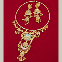 SNERA Graceful Pota Stone And Pearl Necklace Set
