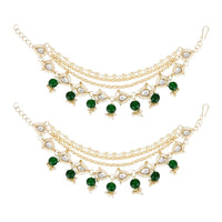 SNERA Fancy Kundan Pearl And Beads Kanchain for Festive Look