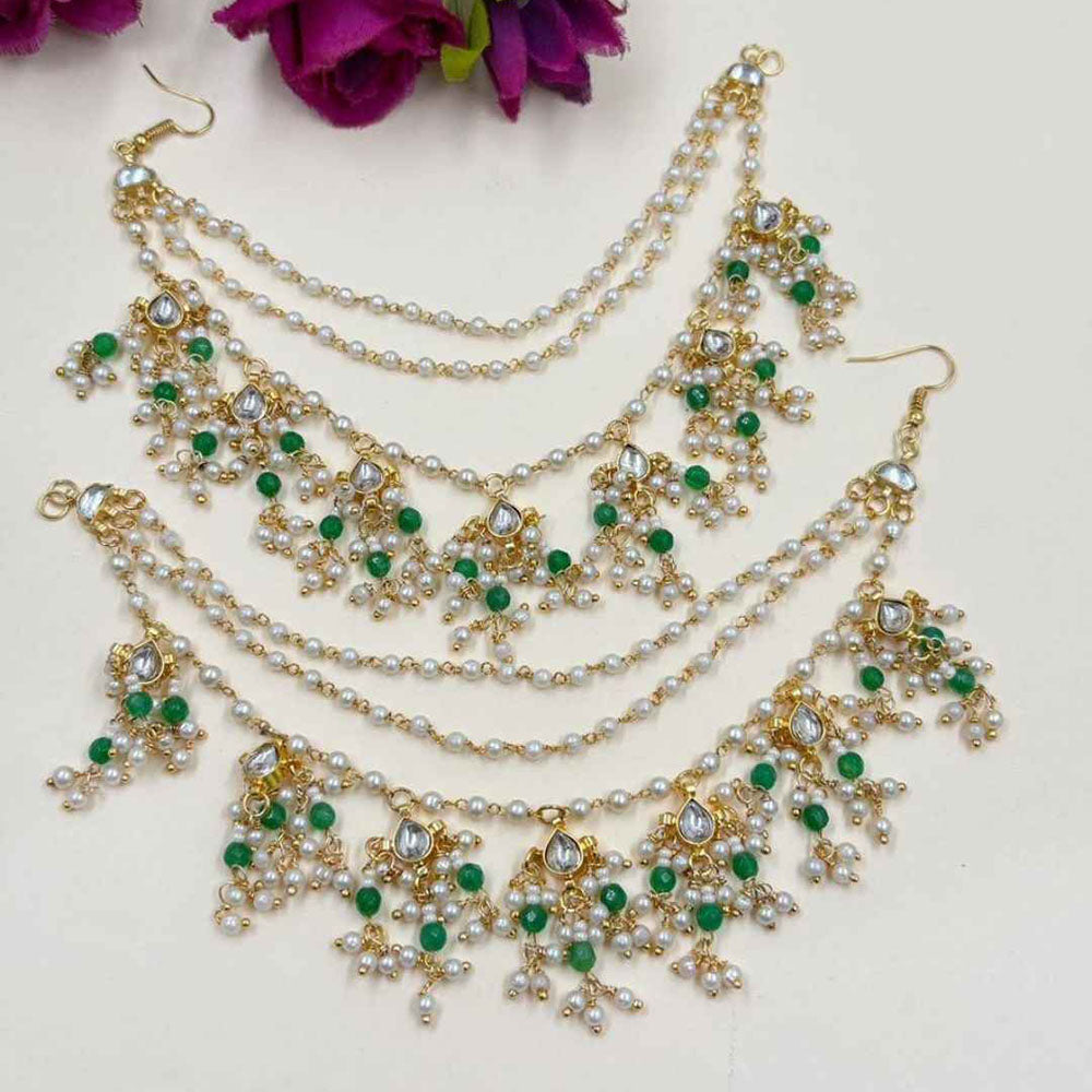 SNERA Fancy Kundan Pearl And Beads Kanchain for Festive Look