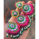SNERA Ethnic Kundan Stone And Pearl Earrings With Maangtikka