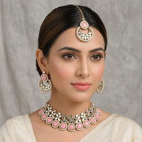 SNERA Party Wear Kundan Stone Choker Necklace Set