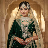 SNERA Austrian Stone & Beads Bridal Jewellery Set