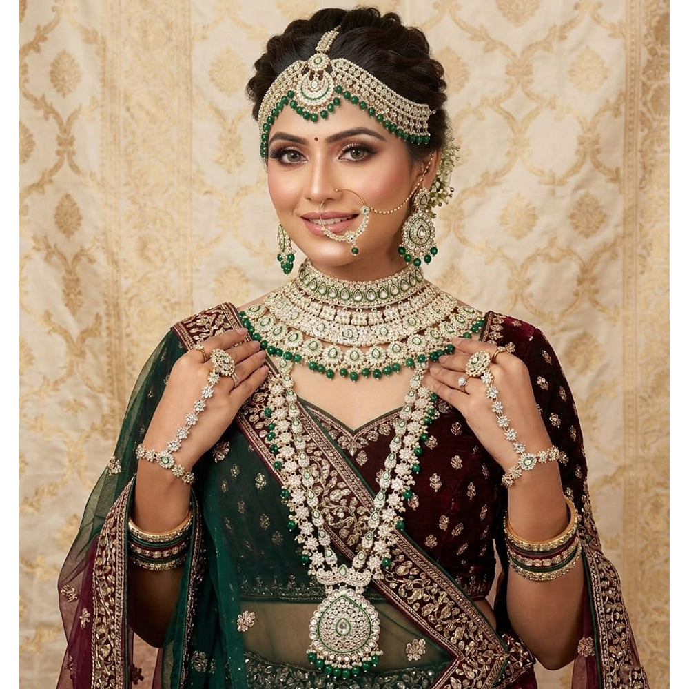SNERA Austrian Stone & Beads Bridal Jewellery Set