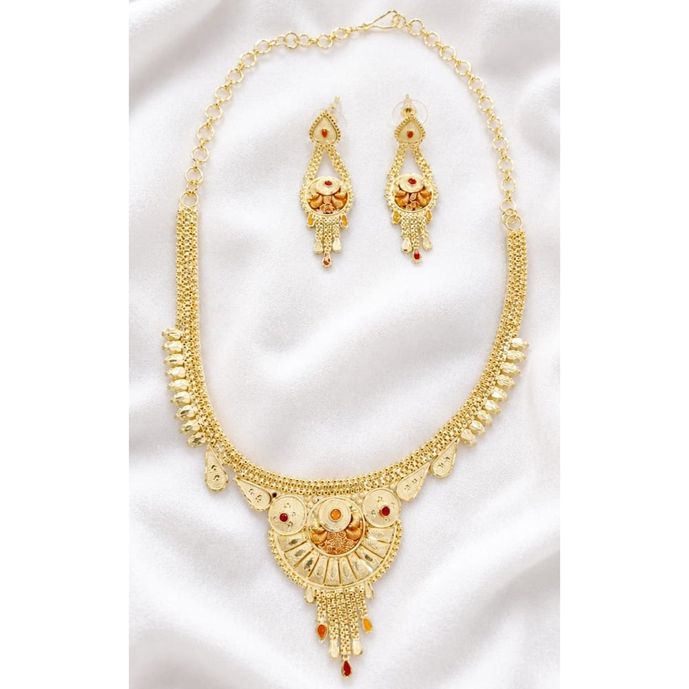 SNERA Gold Plated Stylish Traditional Indian Touch Necklace Set