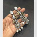 SNERA Graceful Pota Stone And Pearl Designer Dangler Earrings