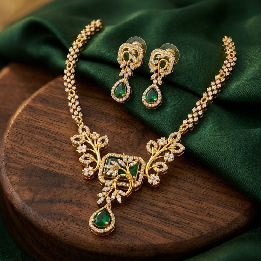 SNERA Sparkling Crytsal Stone Necklace Set
