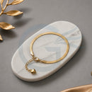 SNERA Korean Style Gold Snake Chain Bracelet