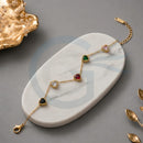 SNERA Elegant Crystal Stone Heart Shape Bracelet for Women