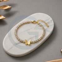 SNERA Elegant Austrian Stone Butterfly Bracelet for Women
