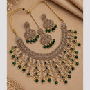 SNERA Elegant Crystal Stone And Pearl Necklace Set Women