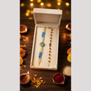 SNERA Designer Meenakari And Pearl Rakhi for Bhaiya Bhabhi