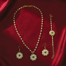 SNERA Traditional Kundan Stone And Pearl Jewellery Combo Set for Women