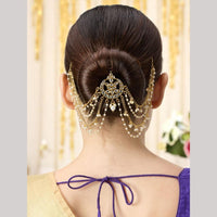 SNERA Kundan Stone And Pearl Designer Hair Accessories