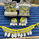 SNERA Beautiful Mirror And Shell Jewellery Combo Set for Women