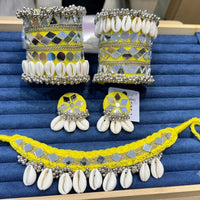 SNERA Beautiful Mirror And Shell Jewellery Combo Set for Women